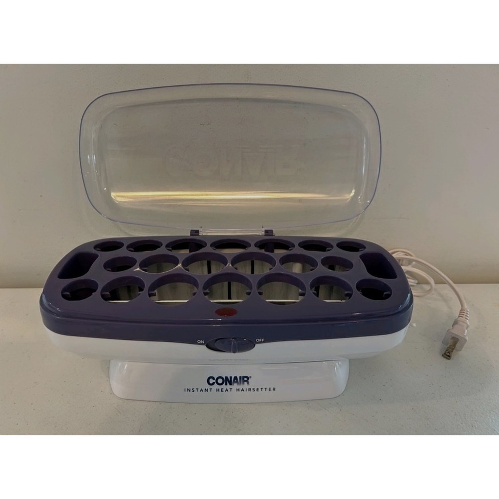 Conair Instant Heat Hairsetter 20 Velvet Hot Rollers Curlers With Clips CHV21